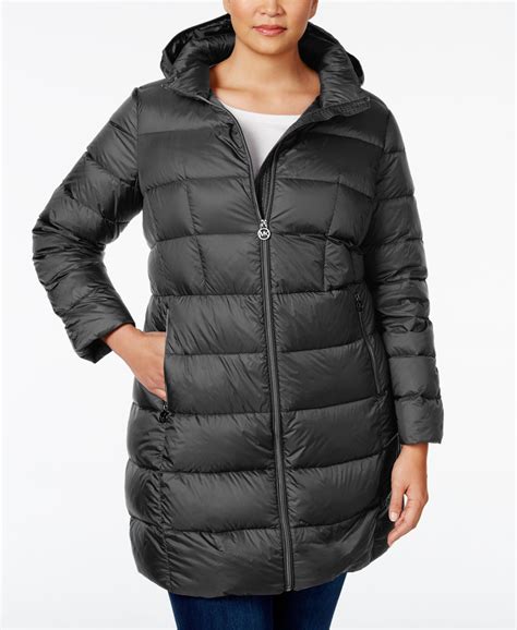 macys michael kors packable dow jacket|Michael Kors ladies padded coats.